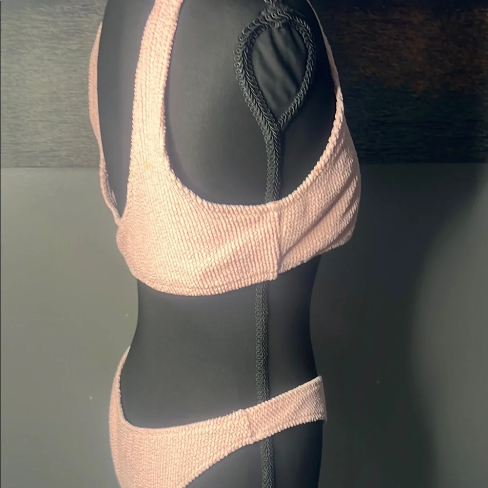 Private Label Pink Textured Bikini Set - Picture 5 of 5